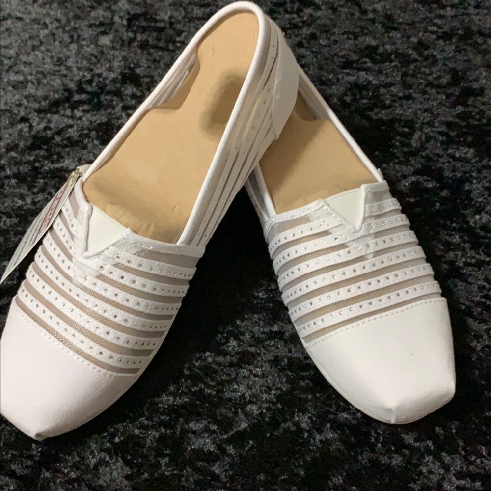 BOBS from Skechers White blingy Shoes